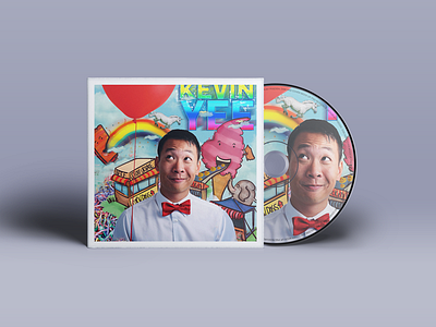 Kevin Yee - Cd Cover album candy carnival corndog cotton digital drawing fair illustrate illustration painting wacom