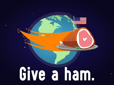 Give A Ham. after effects animated animation graphic design illustration motion graphics