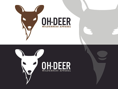 Oh Deer apparel christmas deer icon illustrator logo minimal