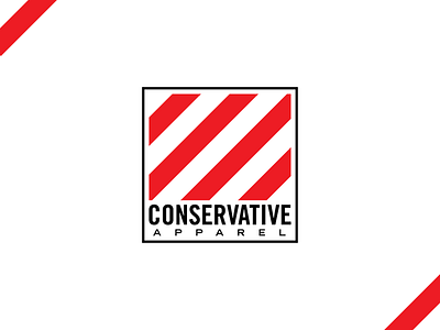 Conservative Apparel Logo america clean logo modern red usa