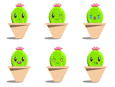 cactus char character icon illustration illustrator