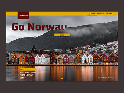 Norway Travel web site design travel travel app web design web site design