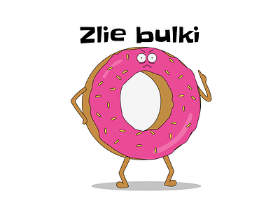 Friends club logo "Zlie bulki" club logo icon illustration logo logodesign logotype typography ui vector