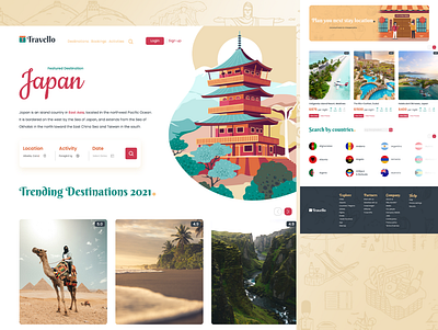 Travel Agency Website landingpage travel travel agency ui web website