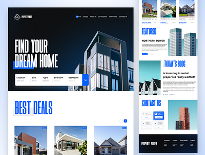 Real Estate Landing page landingpage realestate ui website