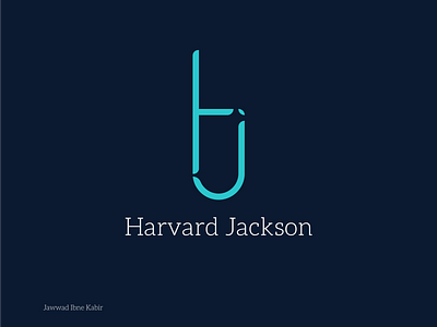 Harvard Jackson brand identity branding design digitalart flat illustration logo logo design logodesign logos logotype minimal minimalism minimalist logo minimalistic typogaphy typographic typographic logo vector
