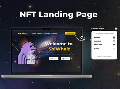 NFT Landing Page landing page nft landing page ui ui ux