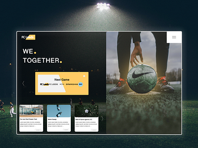 FCL Website Design app ball design fc nike soccer soccer ball sport ui uiux ux web webdesign webdeveloper webdevelopment website website concept website design