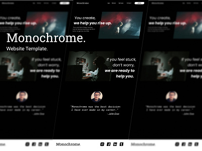 Monochrome - Website Template.