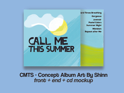 Call Me This Summer - Concept Album Art by Shinn. aesthetic album art album artwork cover art cover artwork minimalism simple summer