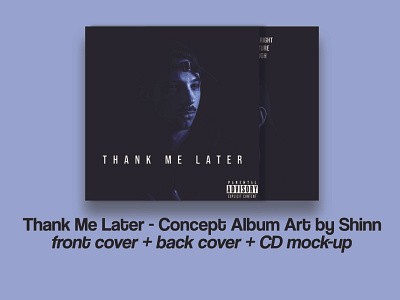 Thank Me Later - Concept Album Art by Shinn 2020 aesthetic album art album artwork cover art cover artwork design illustration music simple