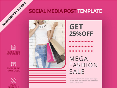 Mega fashion sale social media post big sale design fashion illustration logo social media social media post vector web