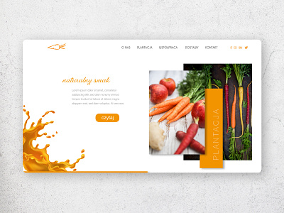 Web for Carrot plantation branding design graphic graphic design graphicdesign mockup ui uiux webdesign website