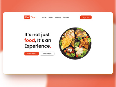 Food Dine - Food Delivery Landing Page 🍕 food