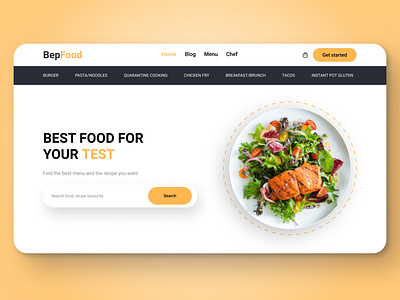 Bep Food Meal Kits : Food Website & Food Delivery Landing Pag 🥘 restaurant