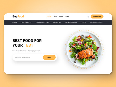 Bep Food Meal Kits : Food Website & Food Delivery Landing Pag 🥘