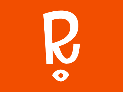 R logo type typography