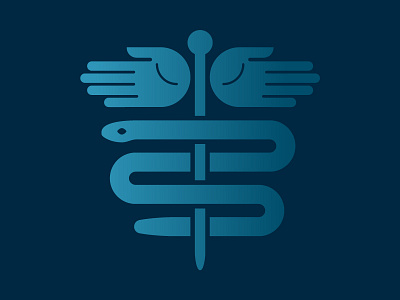 Healthcare Logo caduceus hands healthcare icon logo