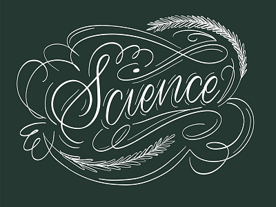 Science! flourish flourishes hand lettering lettering science script script lettering type typography
