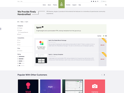 Store Products Page [WIP] - ThemeTree 4 2.0 index page products store themetree themetree 2.0 wep wip