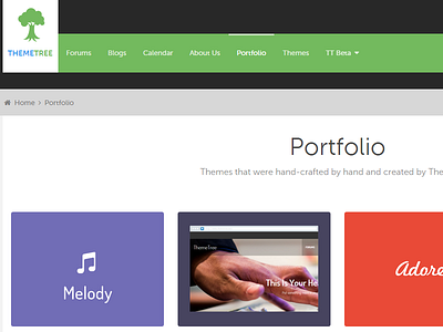 ThemeTree Beta - Portfolio Page themetree beta