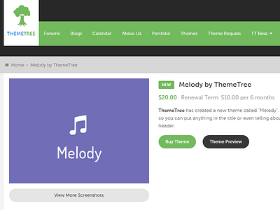 ThemeTree Beta - Inner Theme Page themetree beta