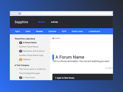 Sapphire Preview [WIP] ip board preview sapphire themetree