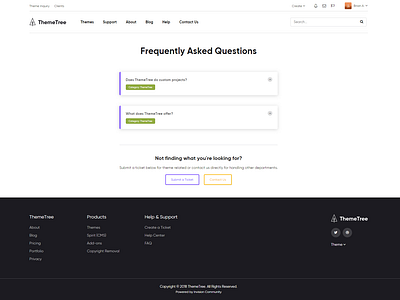 FAQ Page [WIP] - ThemeTree 4