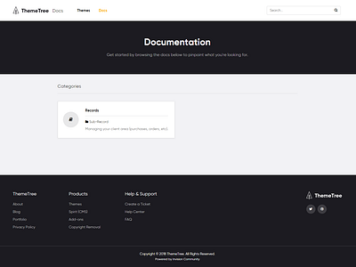 Help Docs Page - ThemeTree 4 docs help page themetree themetree 4