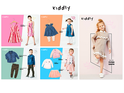 Social media | Kiddly design facebook flat instagram kiddly postcard social media typography