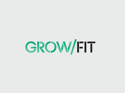 GrowFit Logo logo typography
