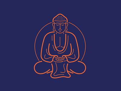 Buddha illustration vector