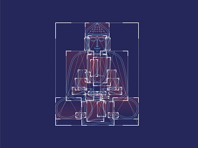 Buddha—Redux illustration vector