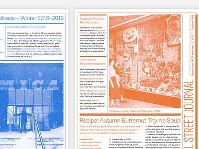 Stall Street Journal duotone graphicdesign newsletter typography
