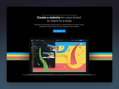 Boxmode Main page redesign design redesign sitebuilder websitesuilder
