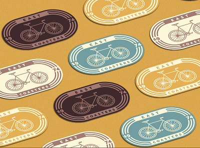Eastcoasters Bike Shop Stickers bicycle bicycling bikes branding dailylogochallenge design graphic design logo design sticker stickers