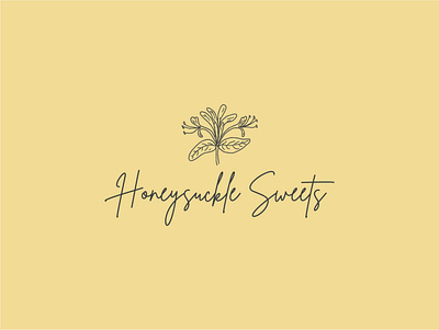 Honeysuckle Sweets bakery bakery logo design graphic design illustration logo logo design simple logo sweets
