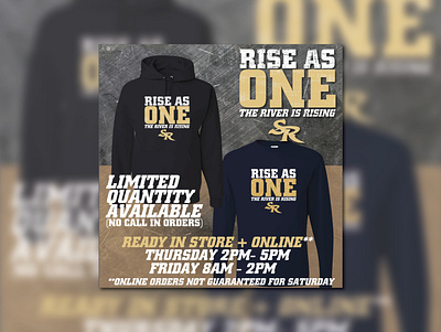 Rise As One - High School Football Campaign ads advertising design football graphic design high school hype logo logo design school logo sports design sportswear