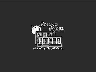 Historic Avenel Paranormal Nights design full moon graphic design halloween haunted haunted house historic historical october paranormal spooky t shirt t shirt design