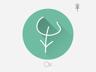 Ox - Chinese Zodiac（Oracle fonts） oracle ox zodiac