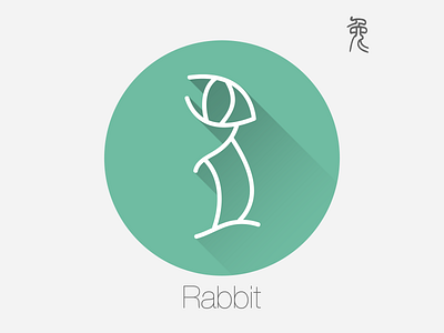 Rabbit - Chinese Zodiac（Oracle fonts） oracle rabbit zodiac