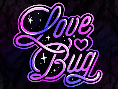 Love Bug Logo ai branding design illustration logo retro screen printing typography ui vector