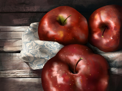 Apples apple design digital art digital illustration digital painting still life stilllife