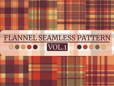 Flannel Seamless Pattern Vol.1 background decoration design flannel plaid printing seamless pattern tartan textile vector wallpaper