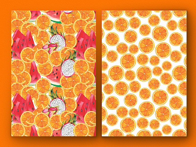 Fruity Seamless Pattern background decoration design fruits illustration printing seamless pattern spring summer surface pattern textile wallpaper
