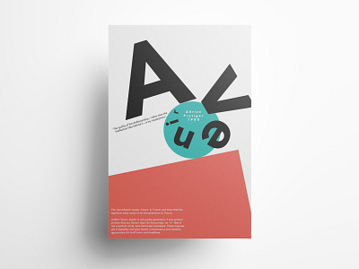 Typographic Poster - Avenir avenir font indesign poster sans serif typeface typographic poster