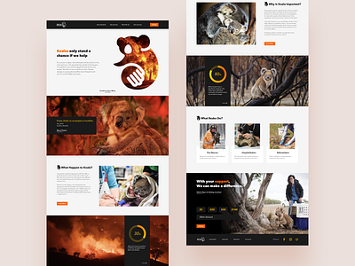 Resko Website Design animal australia bushfire bushfires extinct extinction koala koalas logo design web web design website website design wildfire