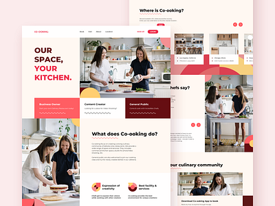 Shared Kitchen Web Design