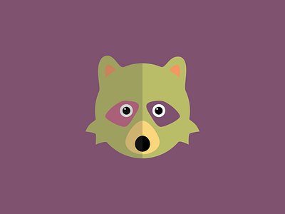 racoon animal cute illustration minimal racoon