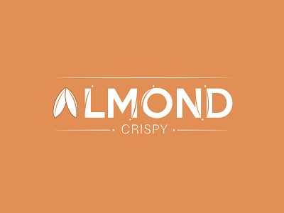 Almond Crispy's Logo Brown Version adobe adobe illustrator almond crispy design app illustration logo logodesign logomark logotypedesign logotypo typogaphy typographic ui vector wattermark
